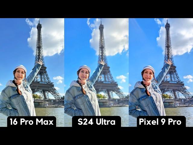 16 Pro Max | S24 Ultra | Pixel 9 Pro - ULTIMATE CAMERA COMPARISON!!