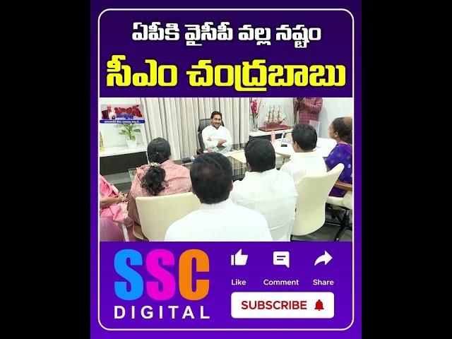 CM Chandrababu Naidu Slams Jagan Mohan Reddy's Govt, Accuses YSRCP ||  #Shorts #Sscdigital