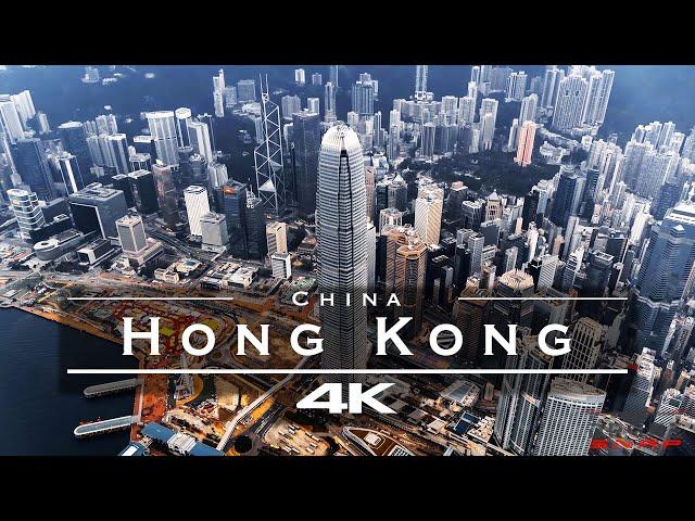 Hong Kong  - by drone [4K]