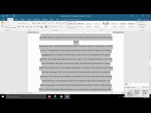 Formatting A Research Paper Using MLA Format