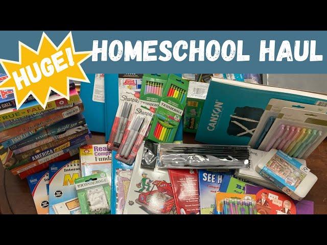 HUGE Homeschool Haul | Books, School Supplies, Curriculum, Art Supplies