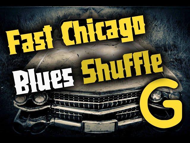 Blues Backing Track Jam - Ice B.- Fast Chicago Blues Shuffle  in G