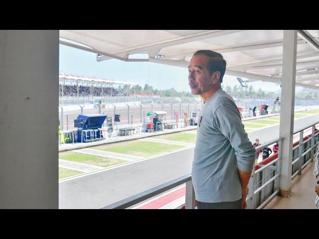 Presiden Jokowi Saksikan Pertamina Grand Prix of Indonesia 2024 , Lombok Tengah, 29 September 2024