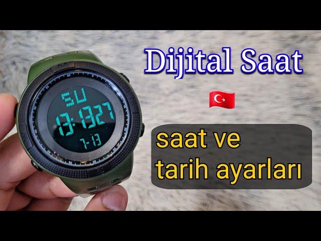 Dijital Saat Ayarlama | Spor LED ⌚️ Saat  ve Tarih  Nasıl Ayarlanır? 