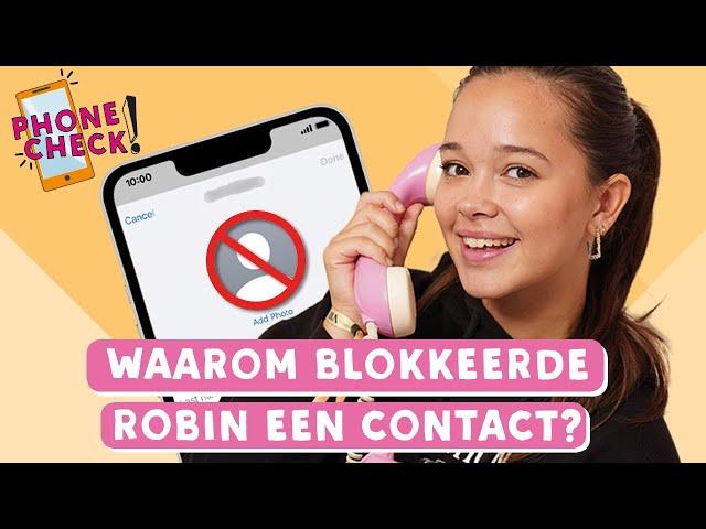 EEN KIJKJE IN DE TELEFOON VAN ROBIN | PHONE CHECK! | TinaTV