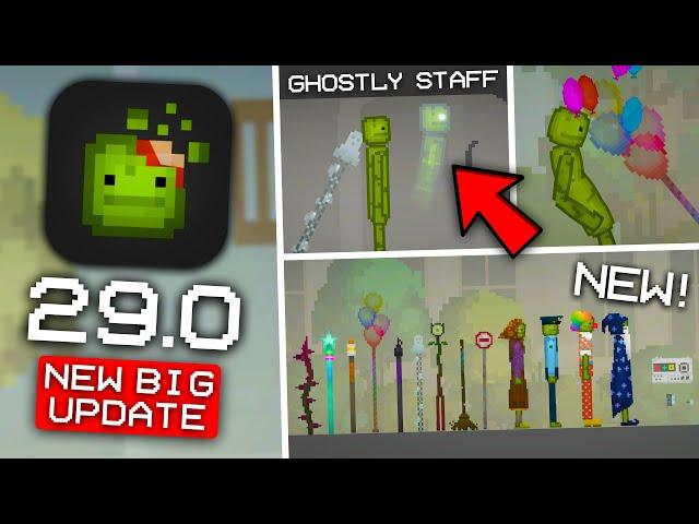 NEW UPDATE 29.0! NEW STAFFS! NEW MECHANISMS in Melon Playground