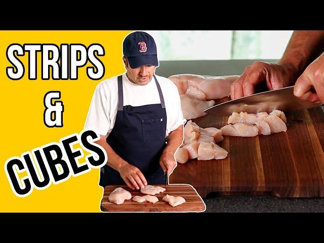 How to Cut a Chicken Breast | Strips and Cubes