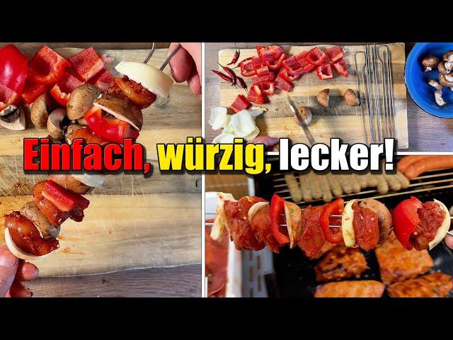  Perfekte Grillspieße – Einfaches Rezept mit leckerer Marinade! 