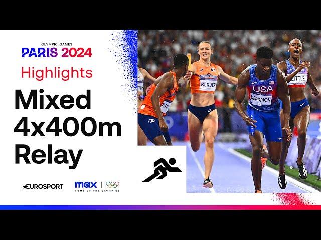 WHAT A FINISH!  | Mixed 4x400m Relay Final Highlights | #Paris2024 #Olympics