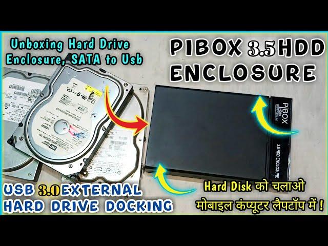 HDD External Case USB 3.0 | pibox 2.5 inch usb 3.0 hard drive enclosure unboxing & review