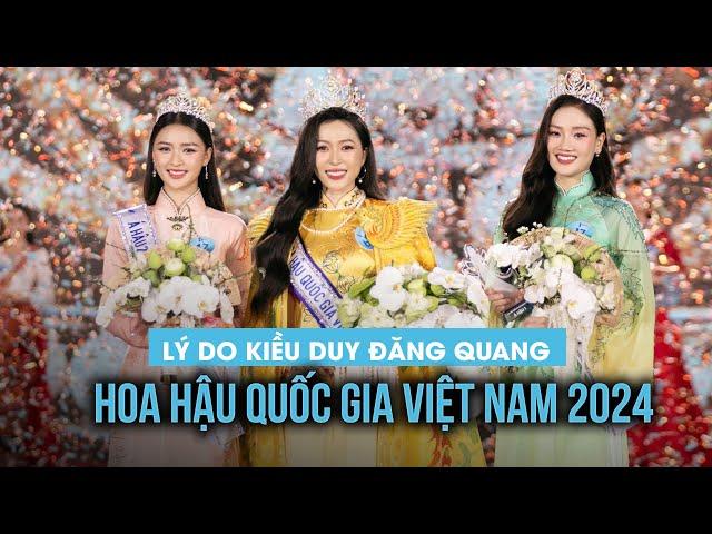 Lý do Nguyễn Ngọc Kiều Duy đăng quang Hoa hậu Quốc gia Việt Nam 2024