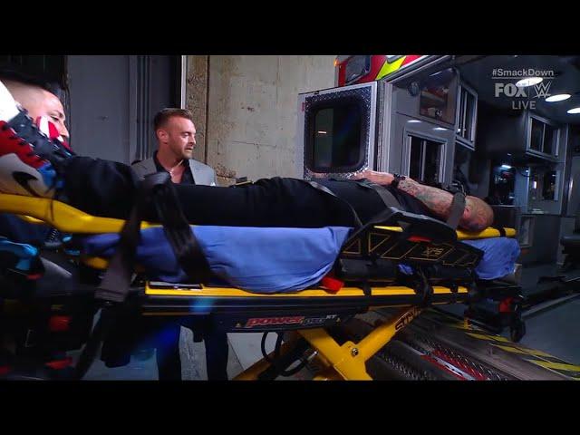 CM Punk leaves the arena in an ambulance - WWE SmackDown 6/21/2024