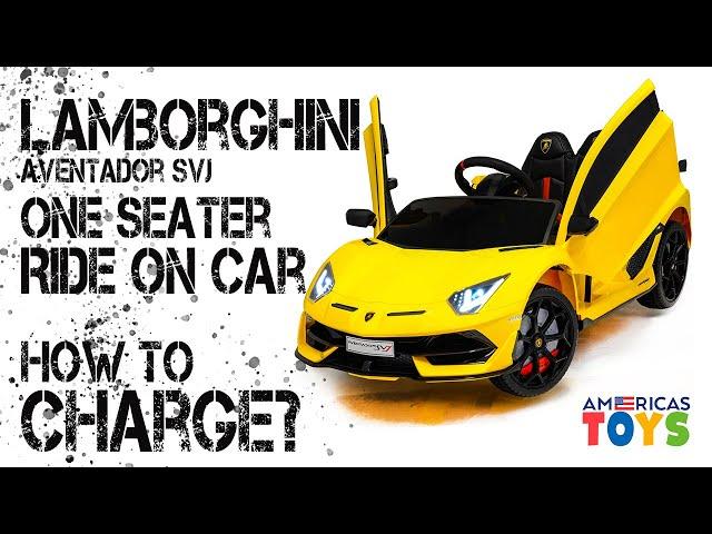 How to charge the Lamborghini Aventador Ride On Car Instructions from Americas Toys