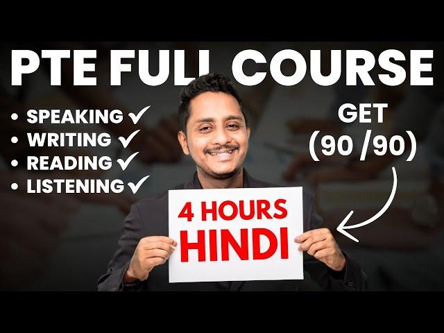 4 Hours PTE Full Course 2024 in Hindi | Skills PTE Academic