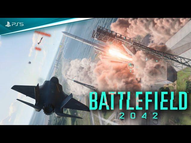 F-35 Panther USA Fighter Jet Raw Gameplay │ Battlefield 2042 PS5