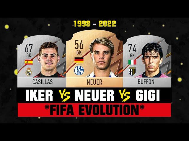 Casillas VS Buffon VS Neuer FIFA EVOLUTION!  FIFA 98 - FIFA 22