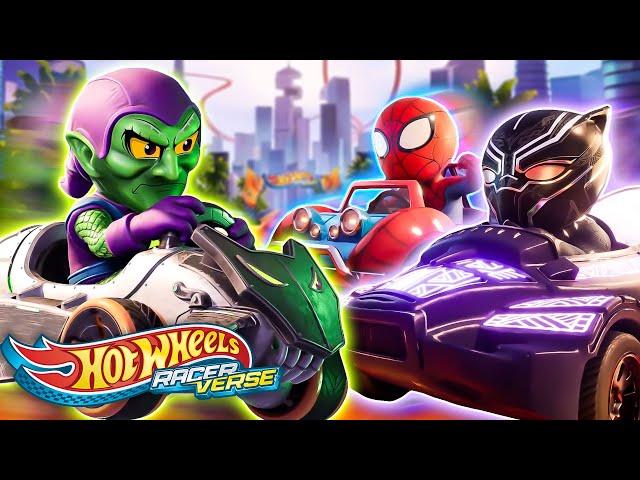 Epic RacerVerse Showdown with Marvel Super Hero Cars! + More Cartoon Videos for Kids