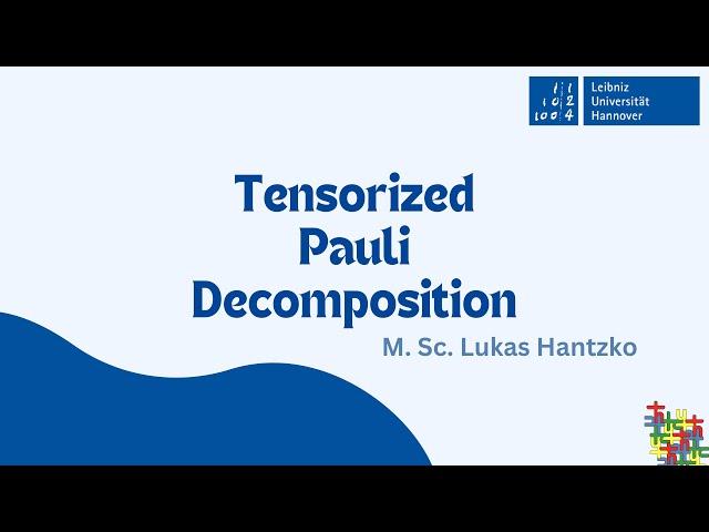 Tensorized Pauli Decomposition