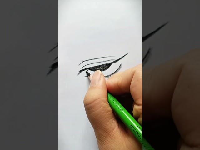 厌世的眼睛画法#简笔画 #画画#我爱画画 #画画使我快乐 #内容启发搜索