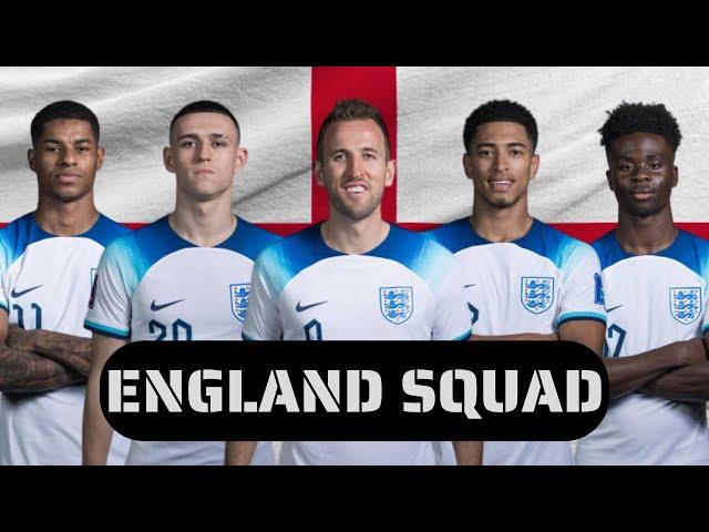 ENGLAND SQUAD WORLD CUP 2022 | OFFICIAL SQUAD | THE THREE LIONS