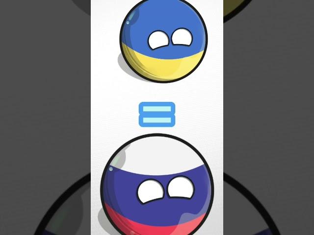 Russia vs Ukraina #countryballs