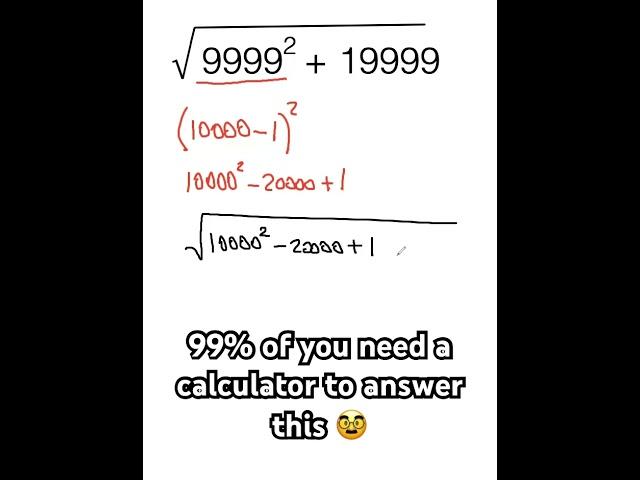 Only Smart Students Can Answer This W/O Calculator. #maths #satmath #algebra #mathtrick #squareroot