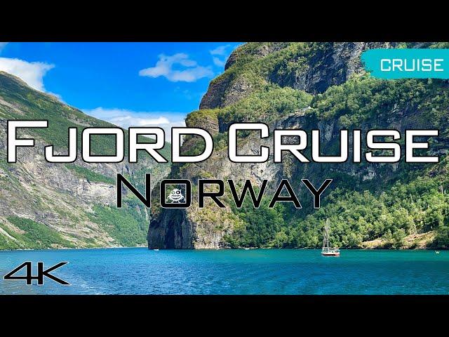 Geirangerfjord Cruise, Hellesylt - Geiranger, Norway, 4k