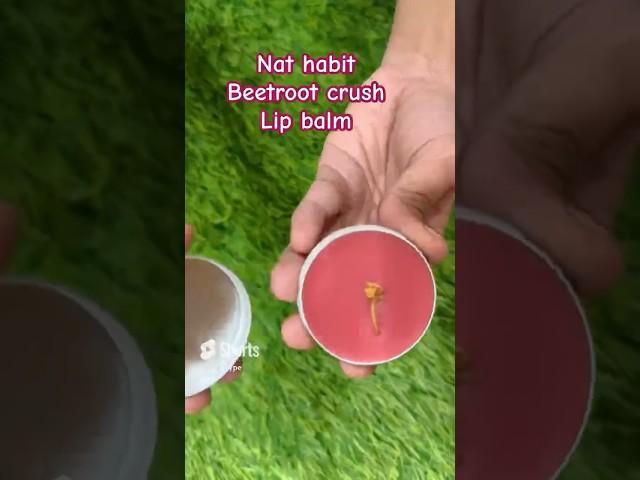 Nat habit beetroot crush lipbalm|dry lips|best lip balm |natural@stylehype #shorts #youtubeshorts