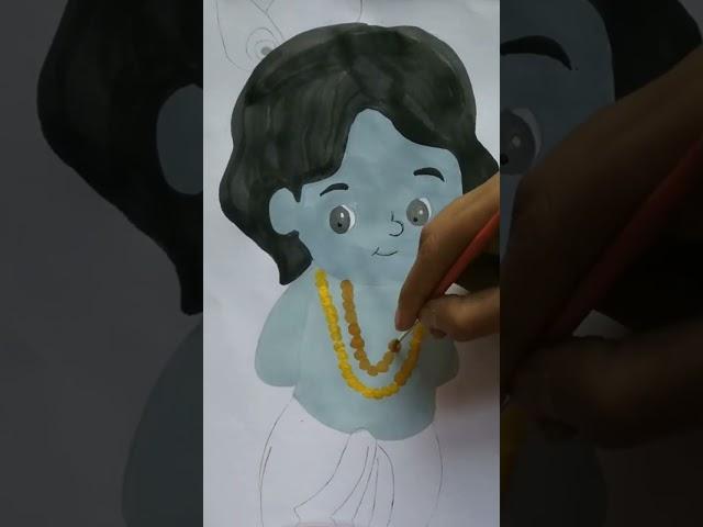 Little krishna painting  #drawing #short#viral #artist #mandalart #artfilter986 #art #art4everyone