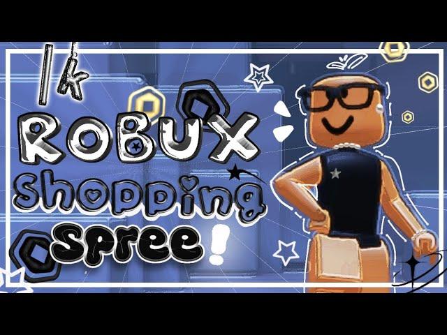 {First time}{1k Roblox shopping spree》#roblox》#robux》#shoppingspree》#recommended》#firstvideo》¡!