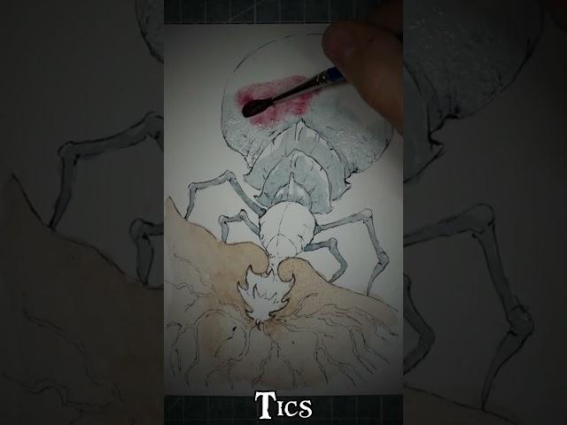 Monster Short-Tics #dndart #jdr #art #timelapse