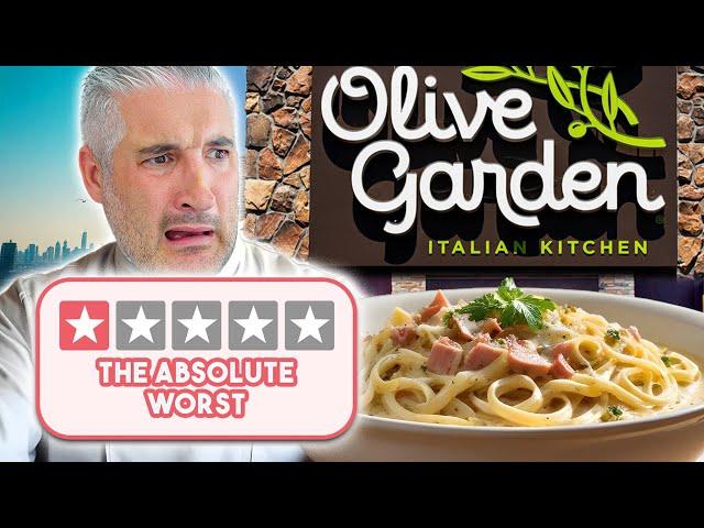 Italian Chef Reviews OLIVE GARDEN Menu