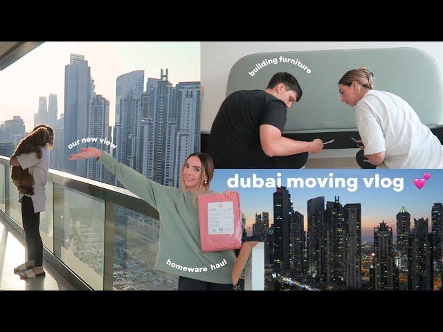 moving to our dubai apartment  part 1 | homeware haul, kitchen wrapping & building furniture