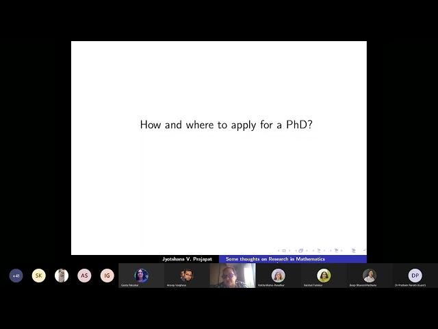 National Webinar: Pathways to develop Research Skills in Mathematics Session by Prof. Prajapat