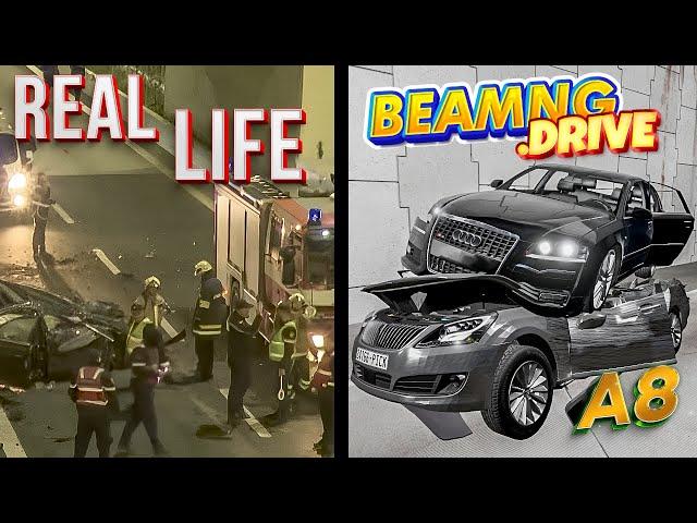 Accidents Based on Real Events on BeamNG.Drive #12 | Real Life - Flashbacks