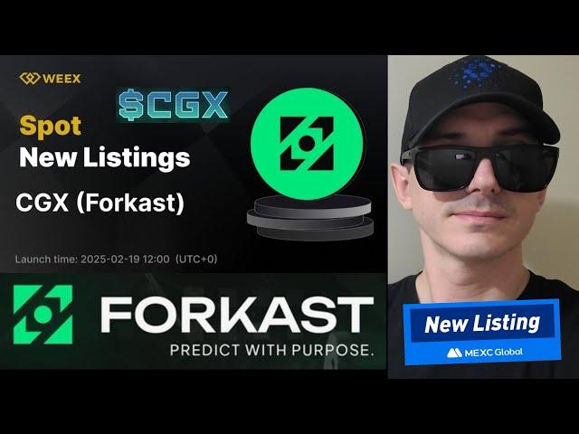 $CGX - FORKAST TOKEN COMMUNITY GAMING CRYPTO COIN HOW TO BUY CGX MEXC GLOBAL WEEX ETHEREUM UNISWAP