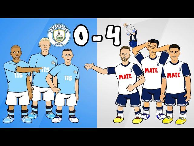 0-4! SPURS HUMILIATE MAN CITY! Premier League Goals Highlights