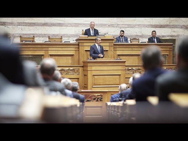 Ομιλία Κυριάκου Μητσοτάκη στη συνεδρίαση της Κοινοβουλευτικής Ομάδας της Νέας Δημοκρατίας στη Βουλή