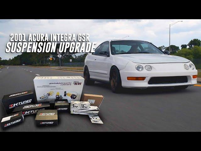 Going from STOCK to Full Track Suspension & Wheels - Integra GSR Project