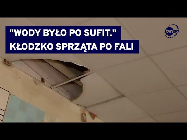 Kłodzko, Jelenia Góra - tam już sprzątają po powodzi. Relacje reporterów @TVN24