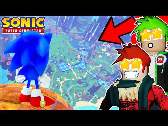 WE Found A SECRET FLOATING ISLAND!! (Sonic Speed Simulator)