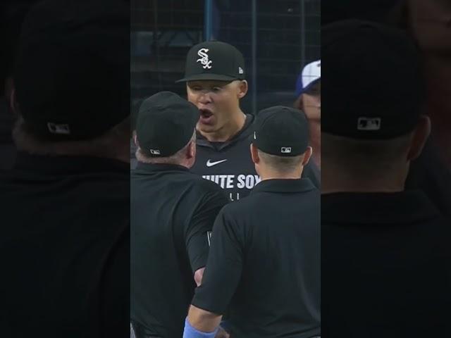 White Sox manager Will Venable was ejected from the game in the first inning  #ejection #WhiteSox