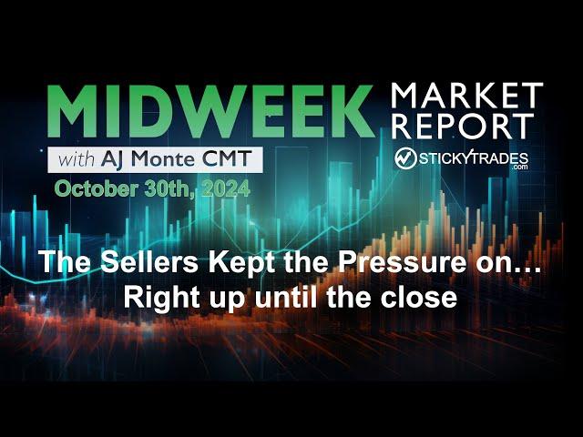 The Sellers Kept the Pressure on...Right up until the Close - Midweek Report with AJ Monte CMT