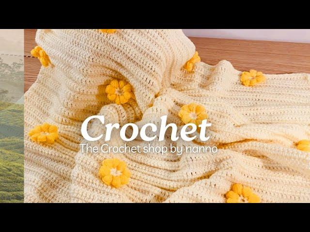 VERY EASY Crochet Pattern for Beginners! For All Sizes #crochetbabyblanket