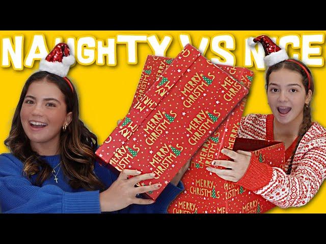 Naughty VS Nice Presents  Challenge | SISTER FOREVER