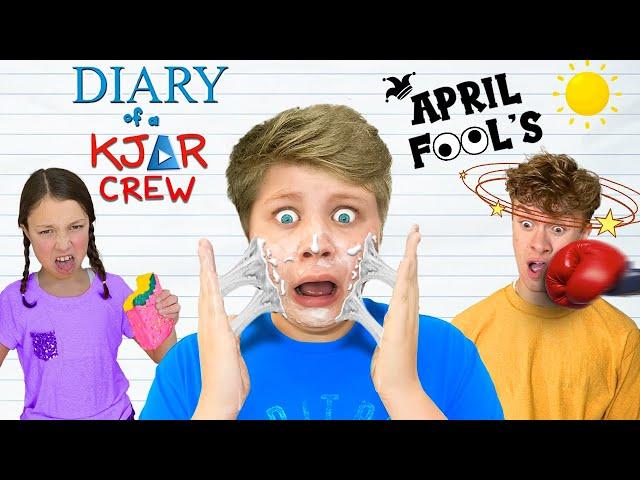 PRANK WAR on APRIL FOOLS Day! DIARY of a KJAR Crew!
