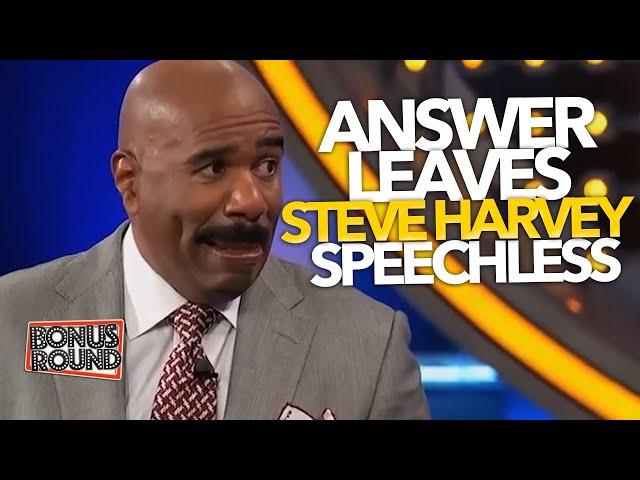 STEVE HARVEY Speechless After FUNNY Answer On Family Feud