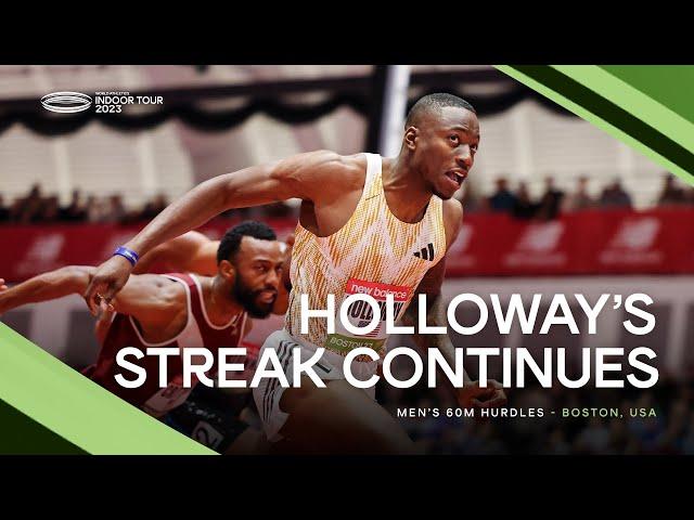 Grant Holloway  storms to world-lead in the 60m hurdles  | World Indoor Tour 2023