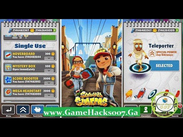 Get unlimited keys and coins on subway surfer in one sec 2019