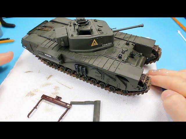 Tamiya 1/35 Churchill MK.VII Step by Step Full Build Video, Part 3
